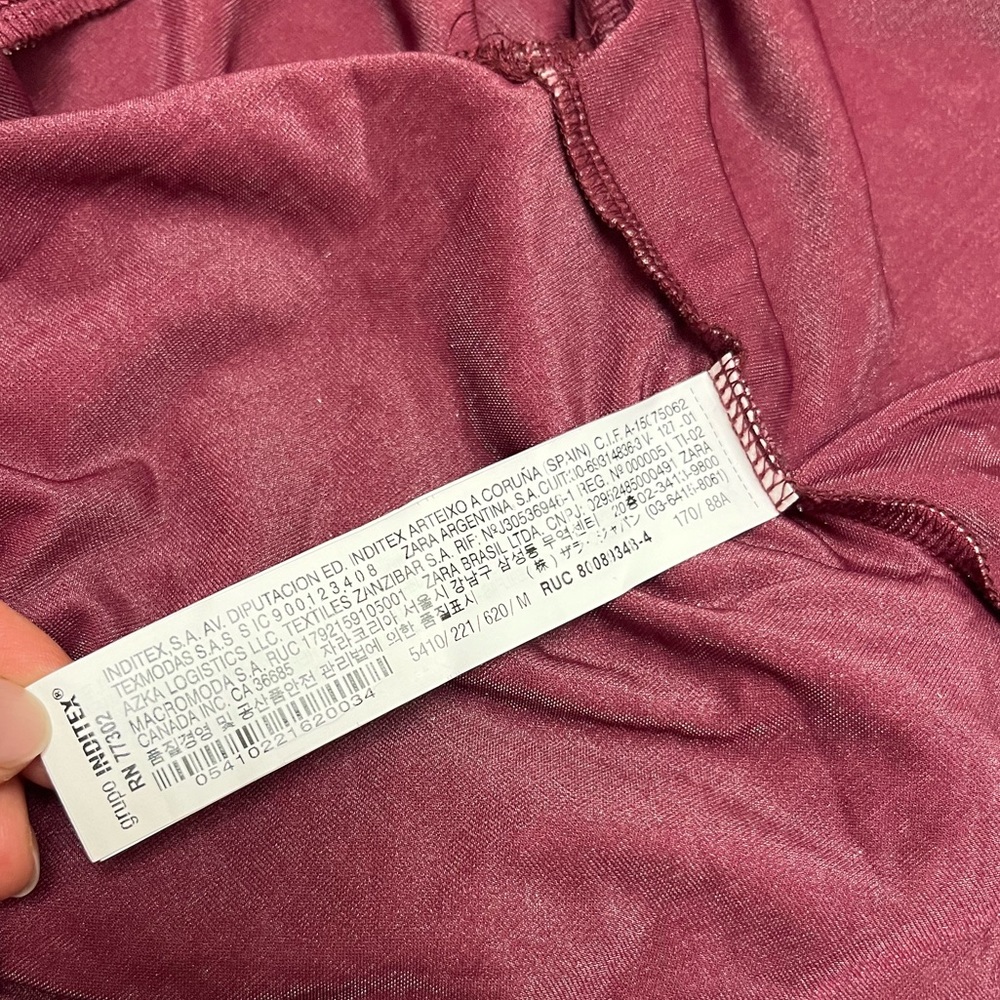 ZARA โ๏ธ๐โ๏ธ Velvet Kimono Sleeve Cardigan Cropped Crop Top Shimmery Luxury Feel - Picture 16 of 16